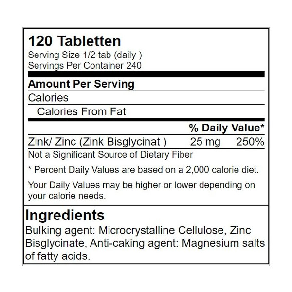GN Zinc Bisglycinate Health Line - 120 Tabl.