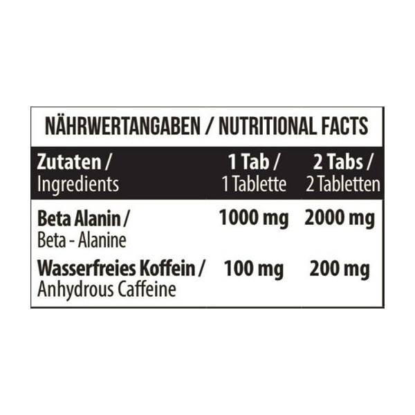 MST - Beta Alanine + Caffeine 90 Tabl.