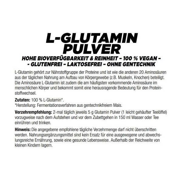 MySupps Glutamine 1000g
