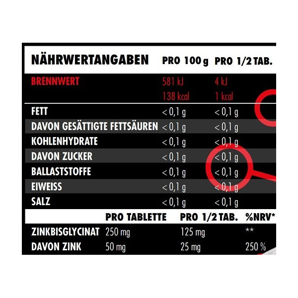 Big Zone Zink Bisglycinat 150 Tabletten