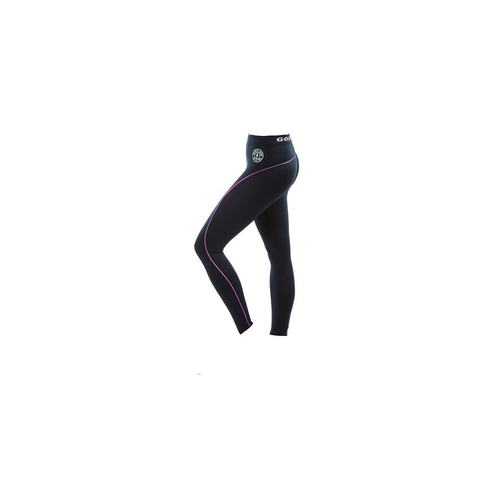 Gold´s Gym GGLPNT023 - Ladies Long Tight Pants - black/pink
