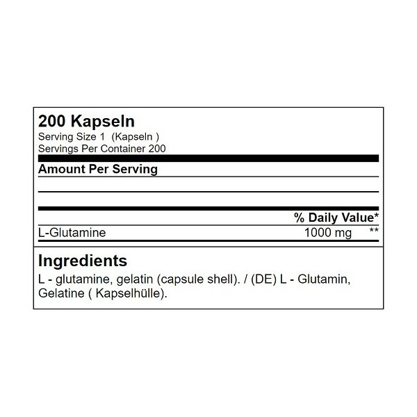 GN Glutamine Tera Caps 200 Kapseln