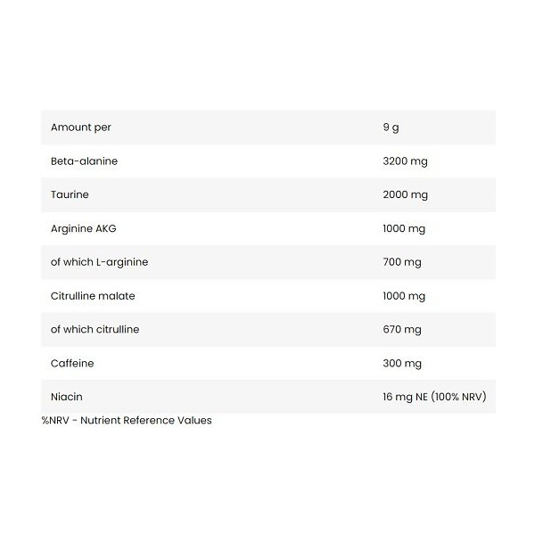 FA Nutrition Core Pump Energizer 270g