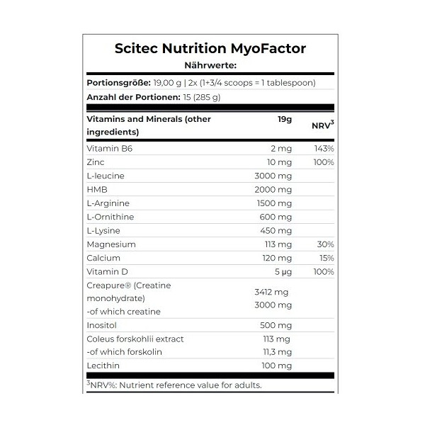 Scitec MyoFactor 285g