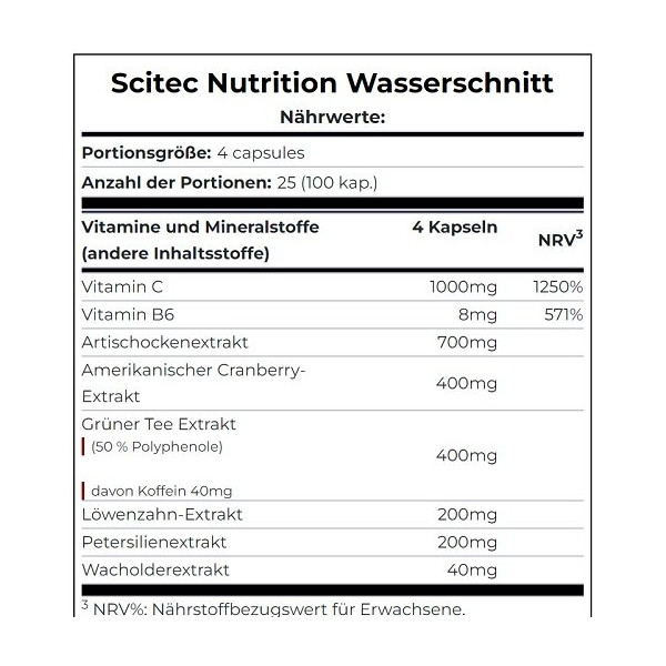 Scitec Water Cut 100 Kapseln