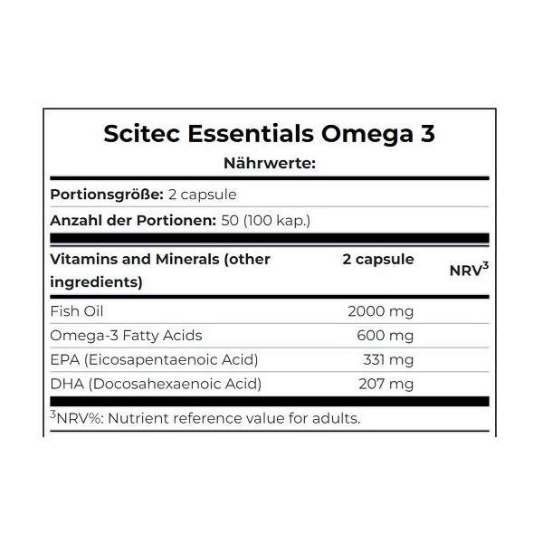 Scitec Omega 3 100 Kapseln