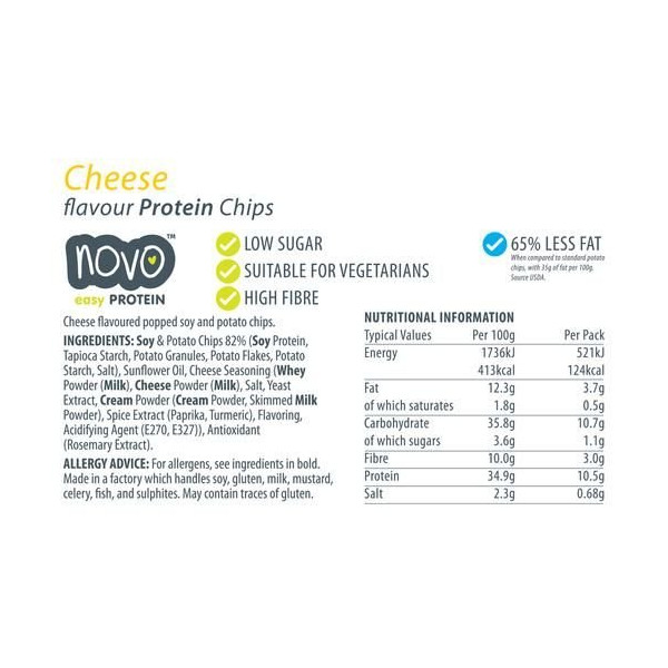 Novo Nutrition Protein Chips 6x30g