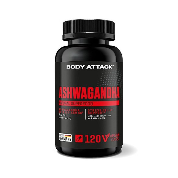 Body Attack Ashwagandha 120 Kapseln