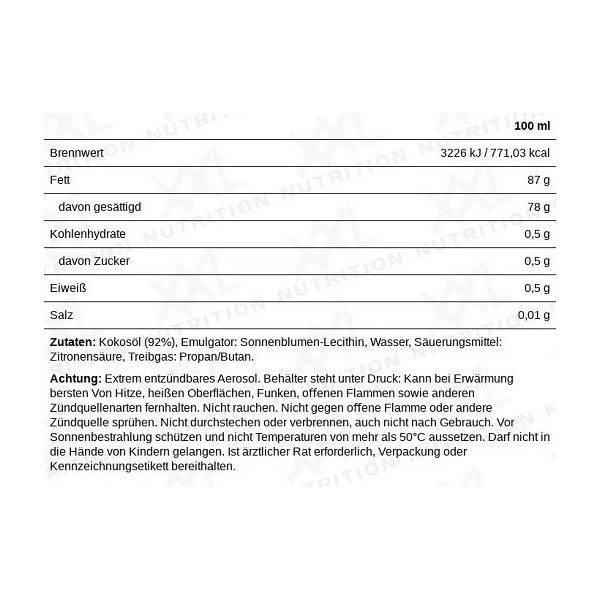 XXL Nutrition Perfect Cooking Spray 200ml