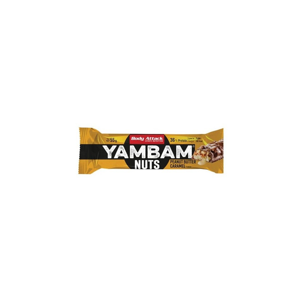 Body Attack YAMBAM NUTS Protein Riegel (15x55g)
