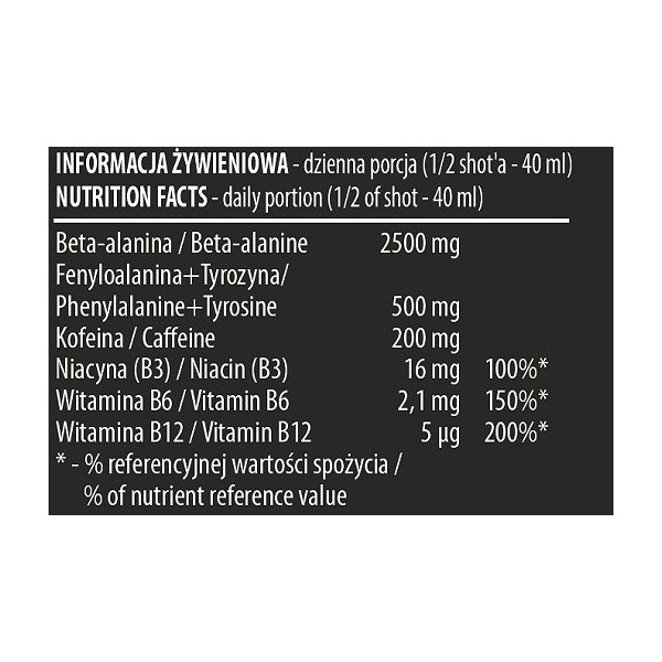 Activlab Black Wolf Shot Preworkout 12 x 80ml