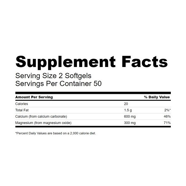 Swanson Liquid Calcium - Magnesium 100 Kaps.