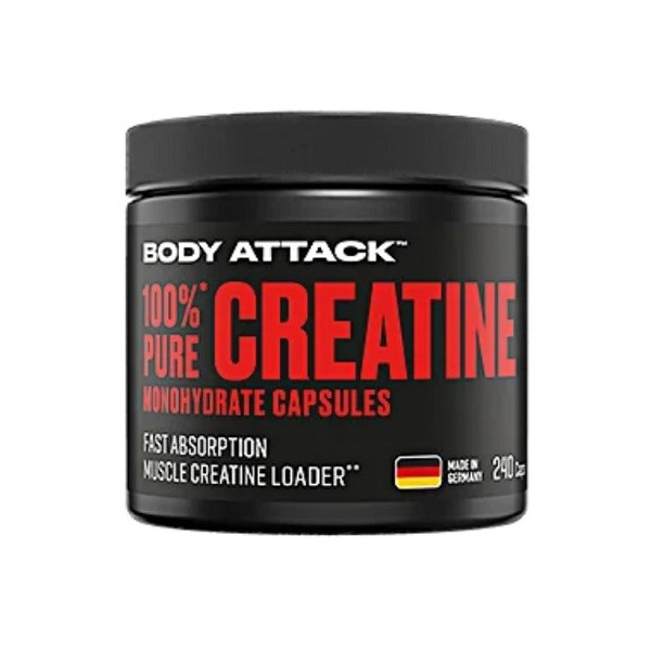 Body Attack 100% pure Creatine 240 Kapseln