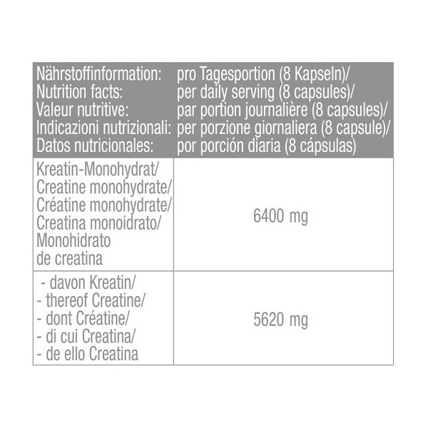 Body Attack 100% pure Creatine 240 Kapseln