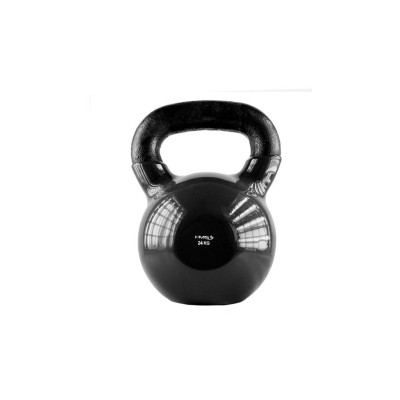 BLACK KETTLEBELL AUS GUSSEISEN MIT VINYLBESCHICHTUNG HMS