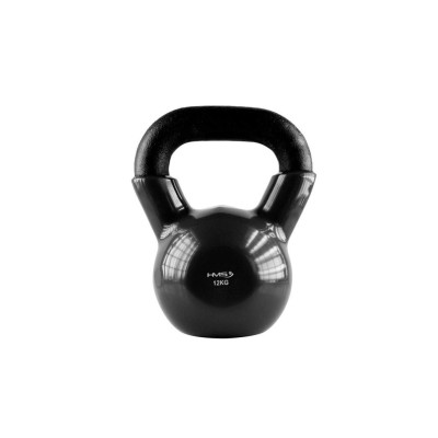 BLACK KETTLEBELL AUS GUSSEISEN MIT VINYLBESCHICHTUNG HMS