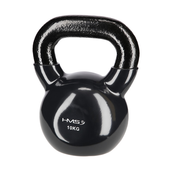 BLACK KETTLEBELL AUS GUSSEISEN MIT VINYLBESCHICHTUNG HMS