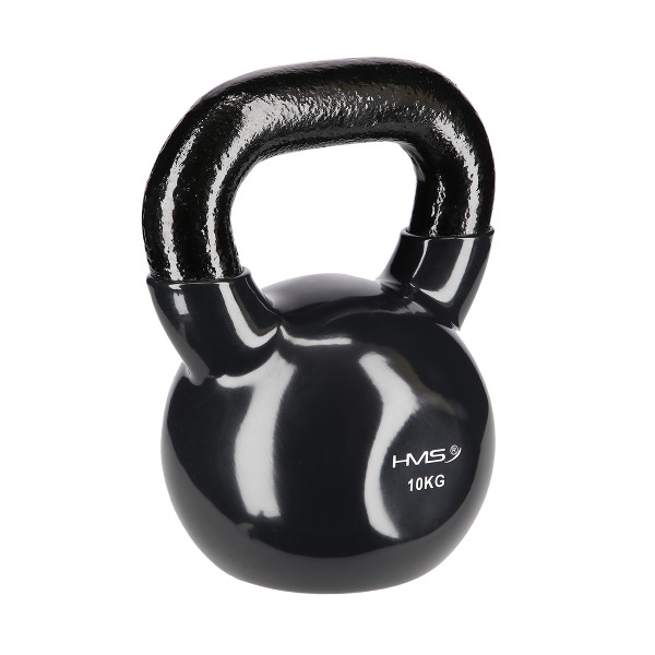BLACK KETTLEBELL AUS GUSSEISEN MIT VINYLBESCHICHTUNG HMS