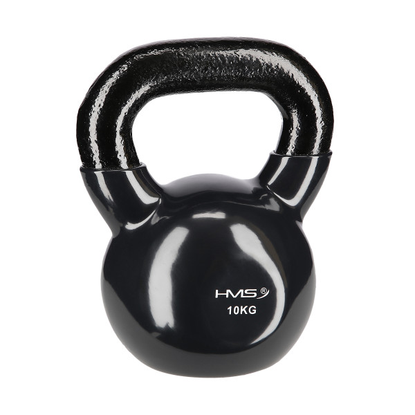 BLACK KETTLEBELL AUS GUSSEISEN MIT VINYLBESCHICHTUNG HMS