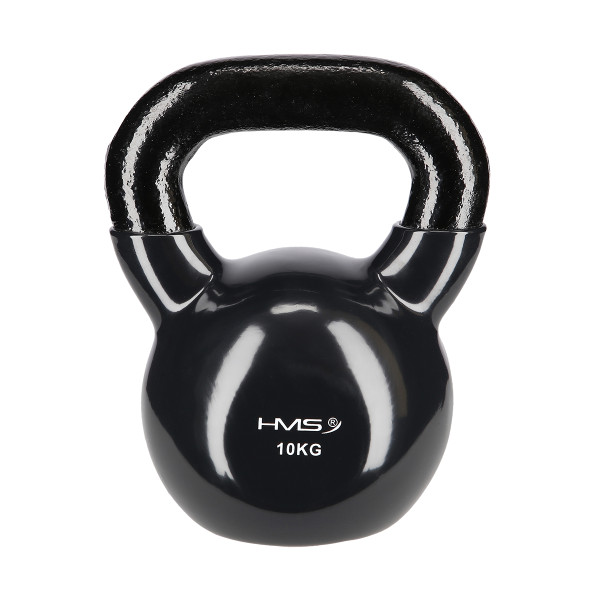 BLACK KETTLEBELL AUS GUSSEISEN MIT VINYLBESCHICHTUNG HMS