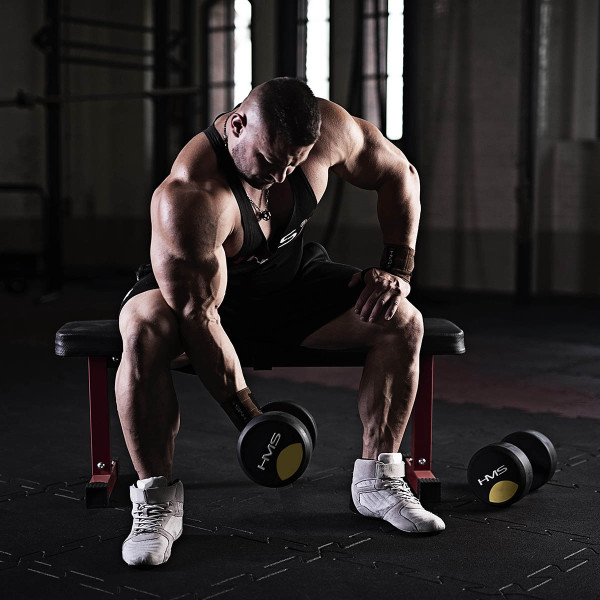 PRO 8 KG RUNDHANTEL MIT GUMMIUMMANTELUNG HMS