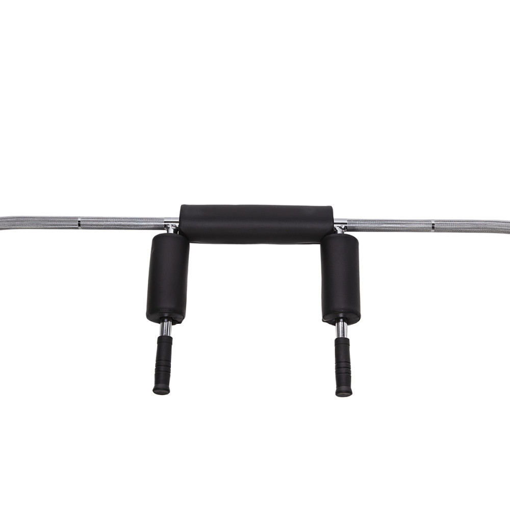 OLYMPISCHE LANGHANTELSTANGE GEBOGEN 220 CM MIT VERSCHLÜSSEN LOCK JAW BLACK HMS