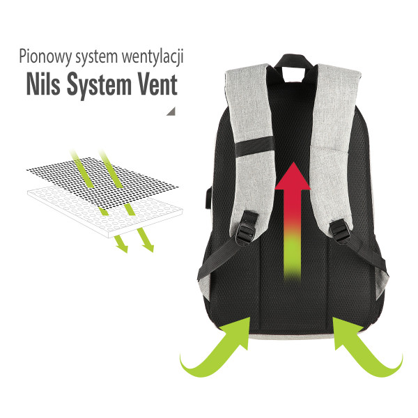 CBC7072 GREY CONTEST BACKPACK NILS