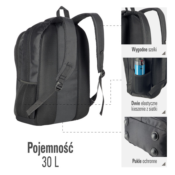 CBC7097 BLACK URBAN BACKPACK NILS