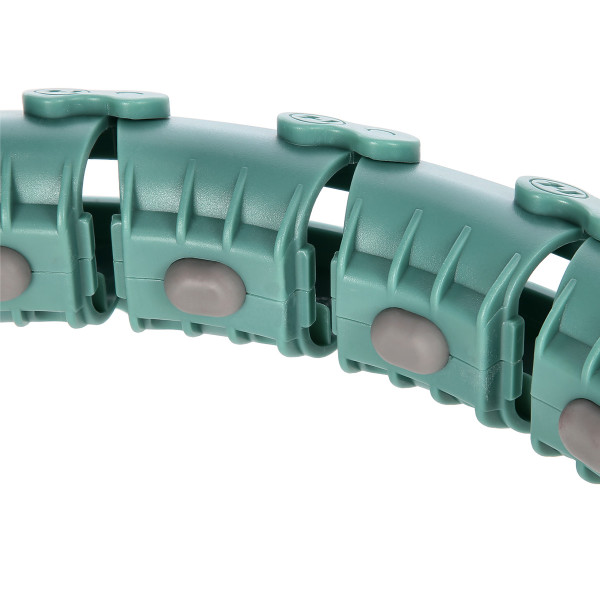 FH03 GREEN HULA HOOP WITH WEIGHT AND COUNTER