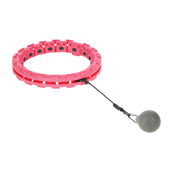 FH03 PINK HULA HOOP WITH WEIGHT AND COUNTER