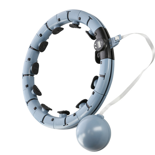 FH07 BLUE HULA HOOP WITH WEIGHT AND COUNTER STOCK