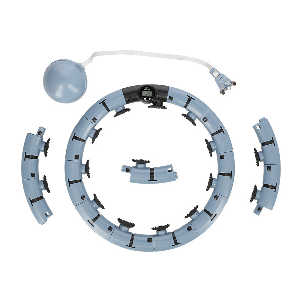 FH07 BLUE HULA HOOP WITH WEIGHT AND COUNTER STOCK