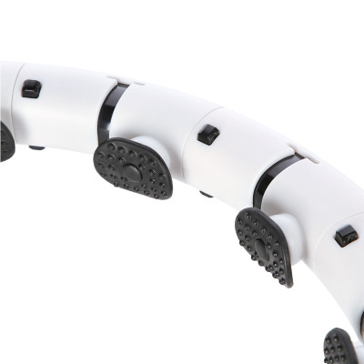 FH07 WHITE HULA HOOP WITH WEIGHT AND COUNTER STOCK