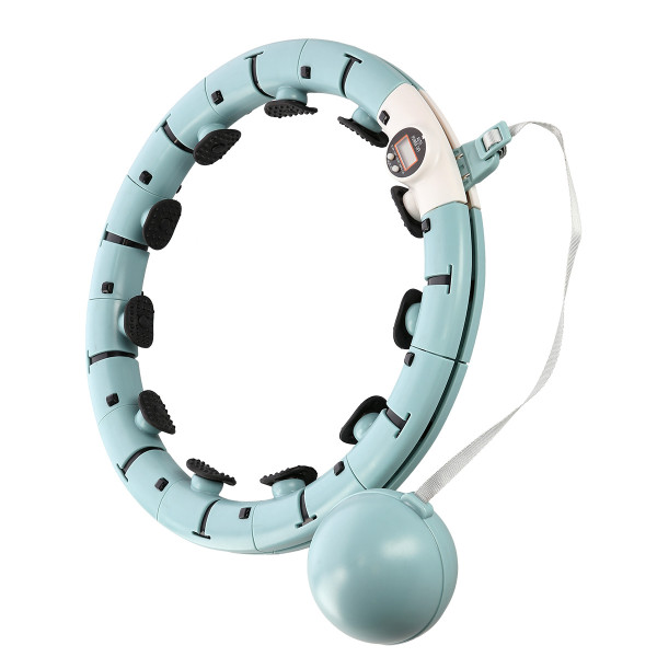 FH07 GREEN HULA HOOP WITH WEIGHT AND COUNTER STOCK