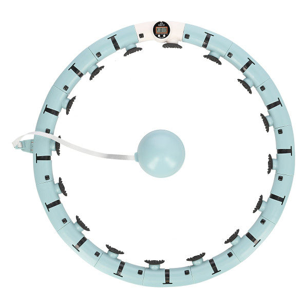 FH07 GREEN HULA HOOP WITH WEIGHT AND COUNTER STOCK