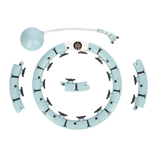 FH07 GREEN HULA HOOP WITH WEIGHT AND COUNTER STOCK