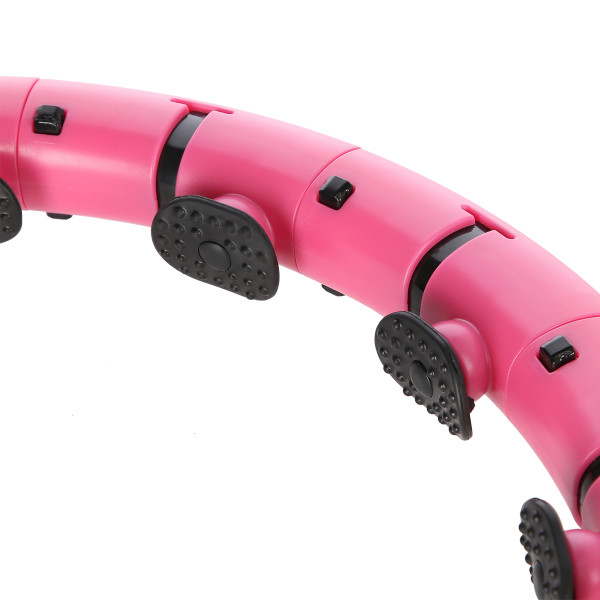 FH07 LIGHT PINK HULA HOOP WITH WEIGHT AND COUNTER