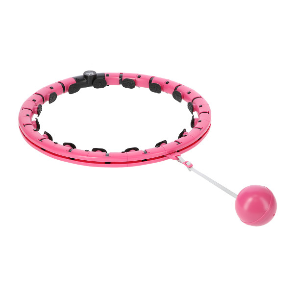 FH07 LIGHT PINK HULA HOOP WITH WEIGHT AND COUNTER