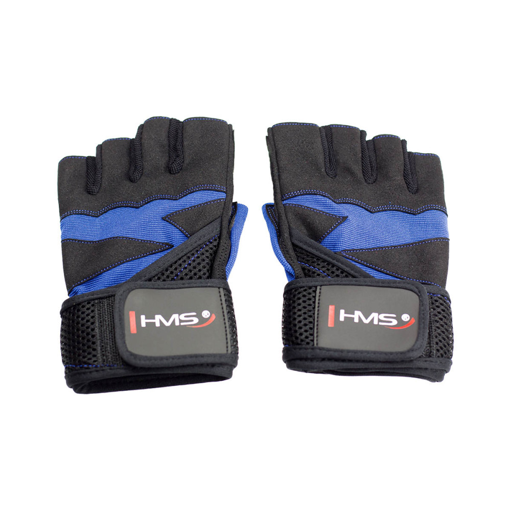 RST02 SIZE S MENS FITNESS GLOVES HMS (black - blue)