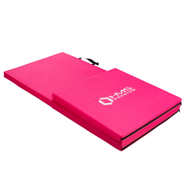 GYMNASTIKMATRATZE KLAPPBAR 1800x600MM ROSA HMS PREMIUM