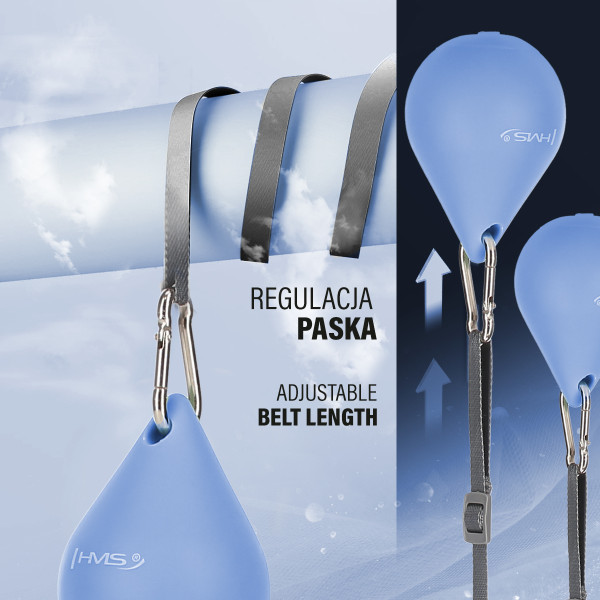 HHM15 HULA-HOOP-REIFEN BLUE MIT MAGNETEN UND ZÄHLER HMS + SLIMMING-GURT BR163 RED