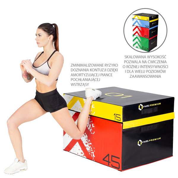 (4 TEILE) PLYO-BOXEN SOFT SET HMS PREMIUM