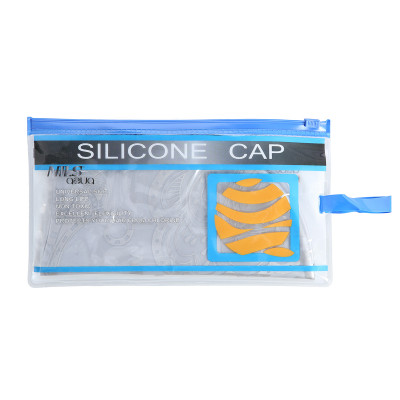 WOMAN F221 SILBERN MUSTER BADEKAPPE SILIKON NILS AQUA