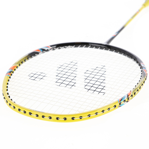 777K SET BADMINTONSCHLÄGER LIMETTENGRÜN+ROT + FEDERBÄLLE 3 ST. WISH