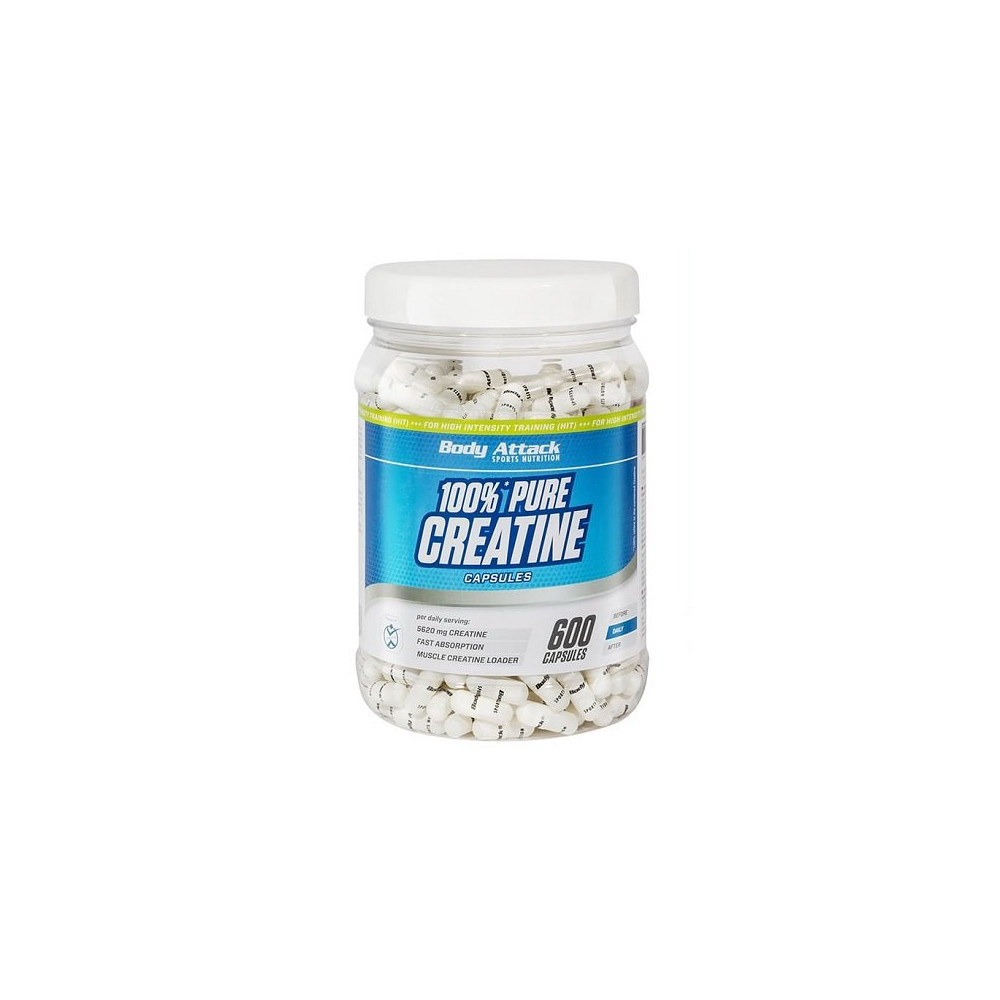 Body Attack 100% Pure Creatine 600 Kapseln