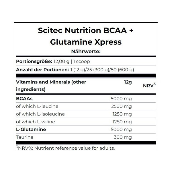 Scitec BCAA+ Glutamine Xpress 600g