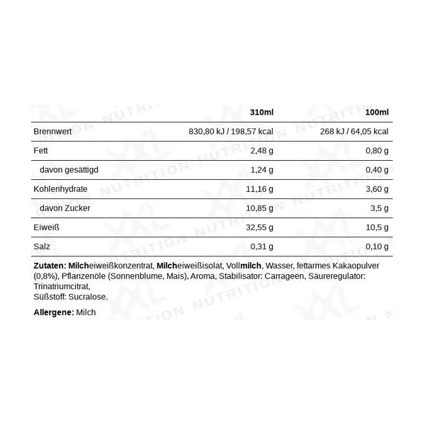 XXL Nutrition N'Joy Protein Drink 6x310ml