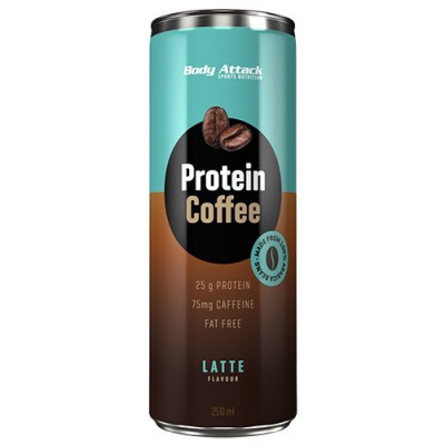 Body Attack Protein Coffee - Cafe Latte (12*250ml)