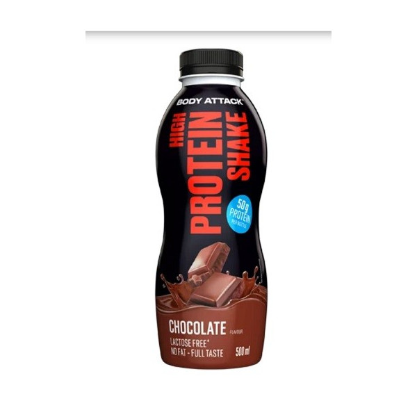 Body Attack High Protein Shake 12x500ml NEU