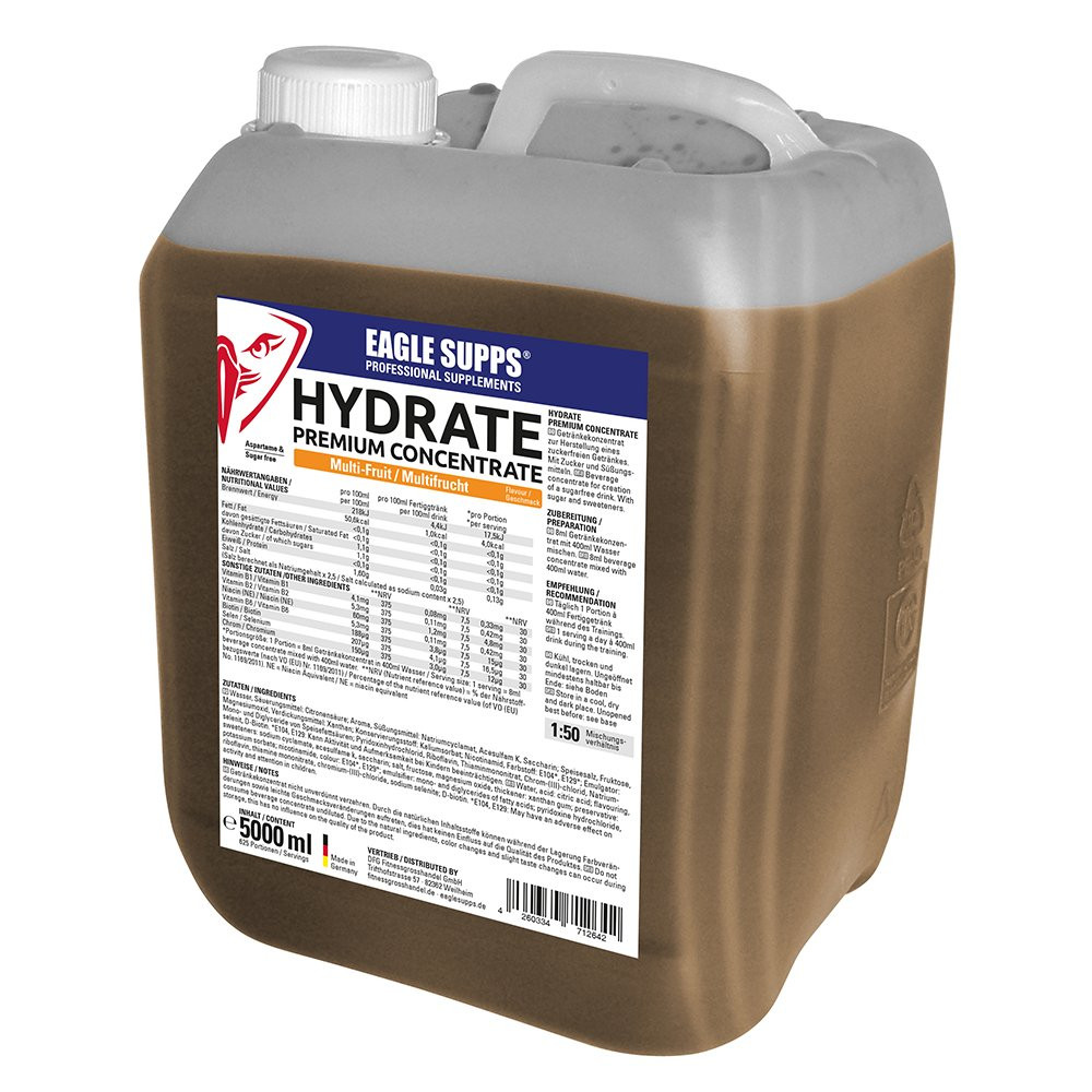 EAGLE SUPPS® Hydrate Premium Concentrate 5 Liter Multi Fruit